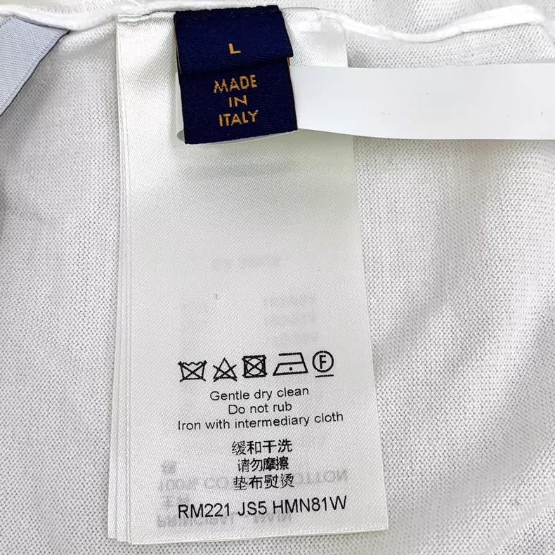 Louis Vuitton Louis Vuitton White Cotton Logo T -2505 Size M / US 6-8 / IT 42-44 - 8 Thumbnail