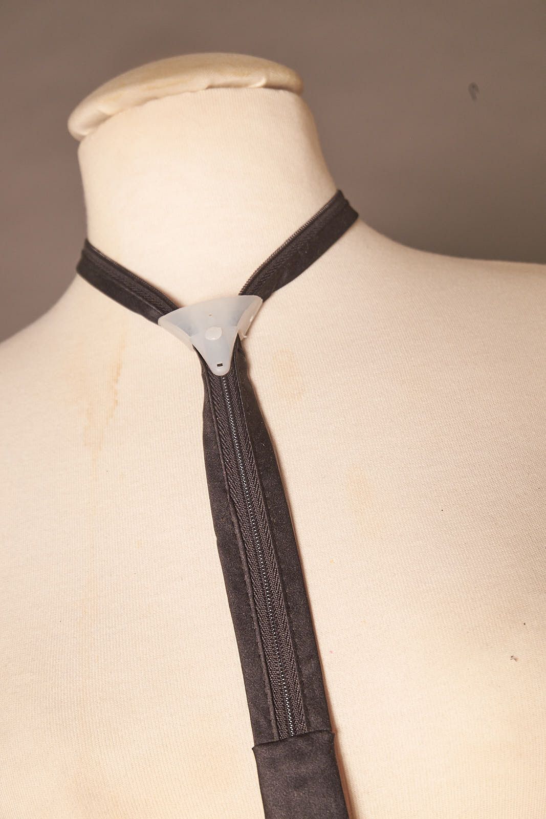 Vintage Vintage Zip Up Black Tie Size ONE SIZE - 3 Thumbnail