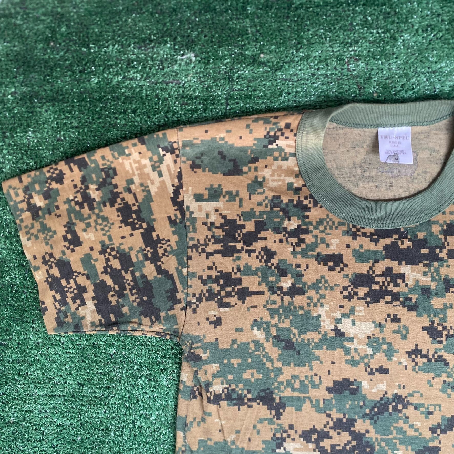 Vintage Vintage 90s Digital Camo Shirt Forest Camouflage Military Te Size US M / EU 48-50 / 2 - 2 Thumbnail