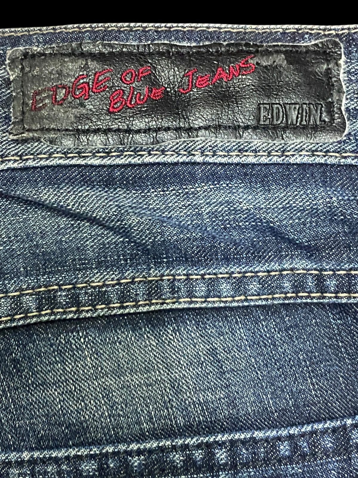 Edwin Vintage Edwin Edge Blue Wash Whisker Loose Jeans Size US 32 / EU 48 - 14 Thumbnail
