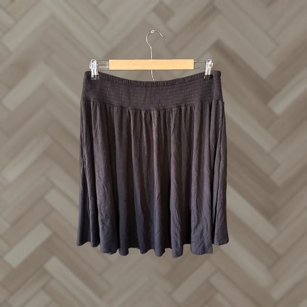 Torrid Torrid Skirt Womens Plus Black A-Line Knee Length 0 Size 0 Pullon Flowy 21 inches Size 25" / US 0 / IT 36 - 1 Thumbnail