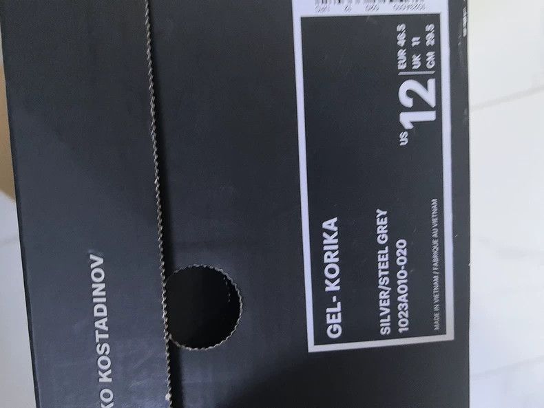 Kiko Kostadinov kiko kostadinovASICS silver sports shoes 2503-Nextarrow Size US 12.5 / EU 45-46 - 3 Thumbnail