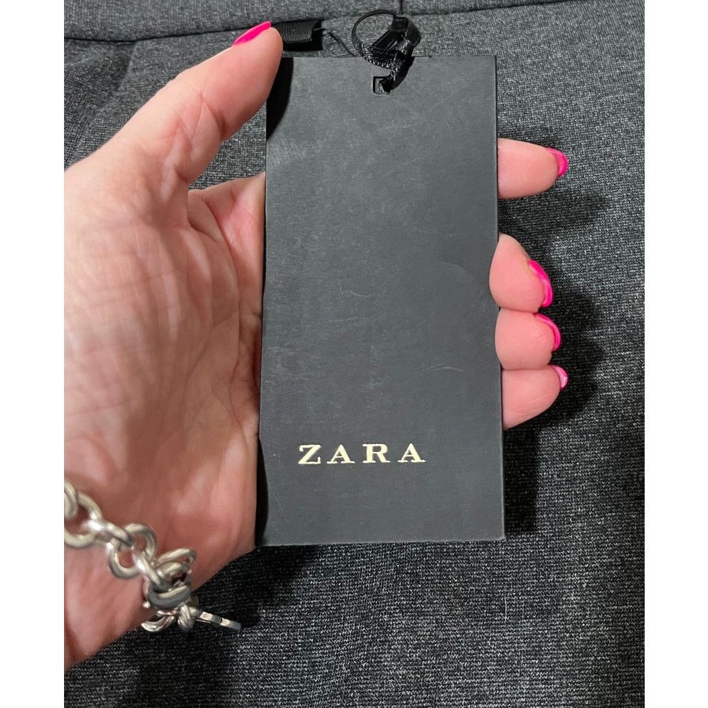 Zara NWT Womens Zara Comfortable Collection Gray Pants Size 40 Size 40" / US 18 - 5 Thumbnail