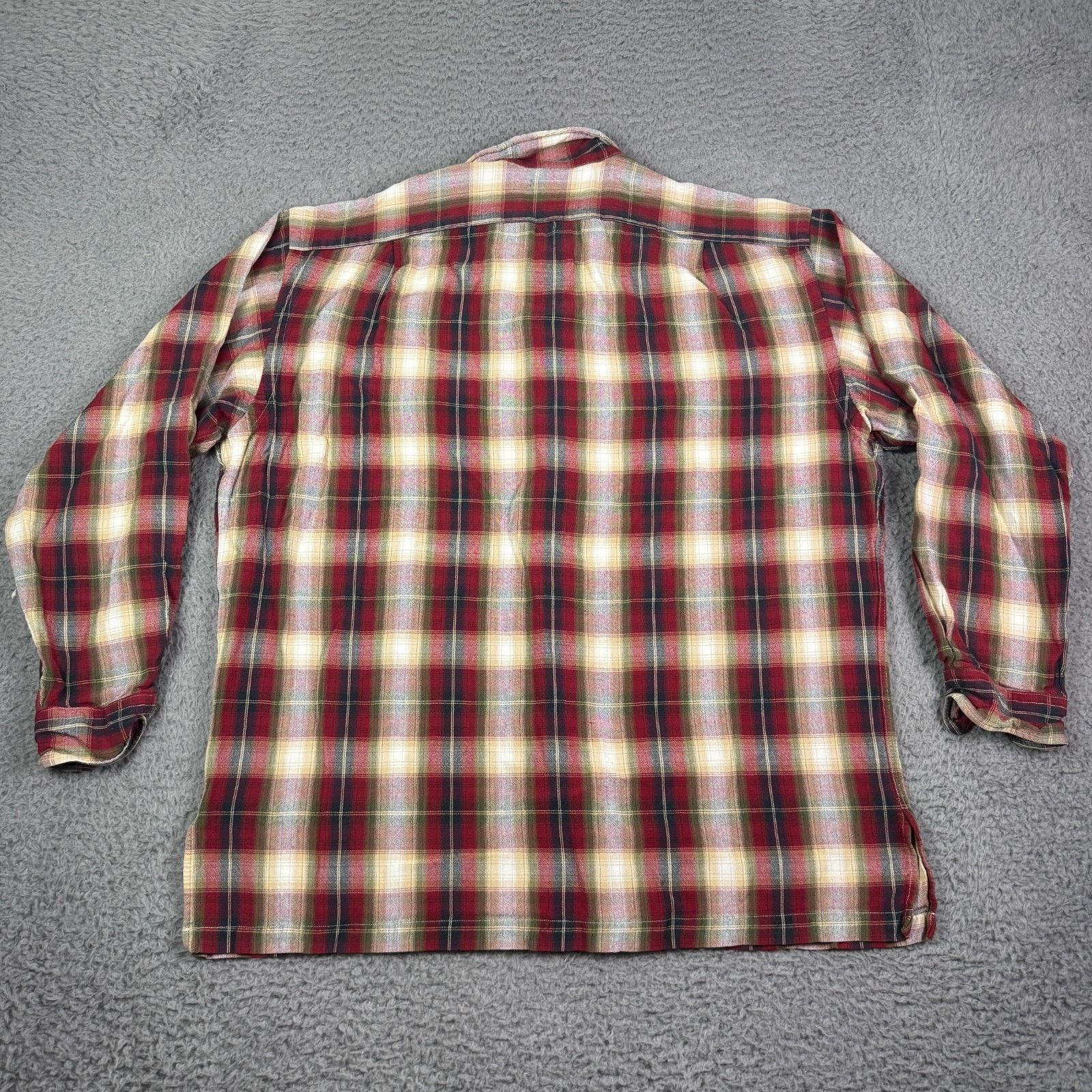 RRL Ralph Lauren × Ralph Lauren RRL Ralph Lauren Shirt Rayon Wool Loop Collar Shadow Plaid Size US M / EU 48-50 / 2 - 5 Thumbnail