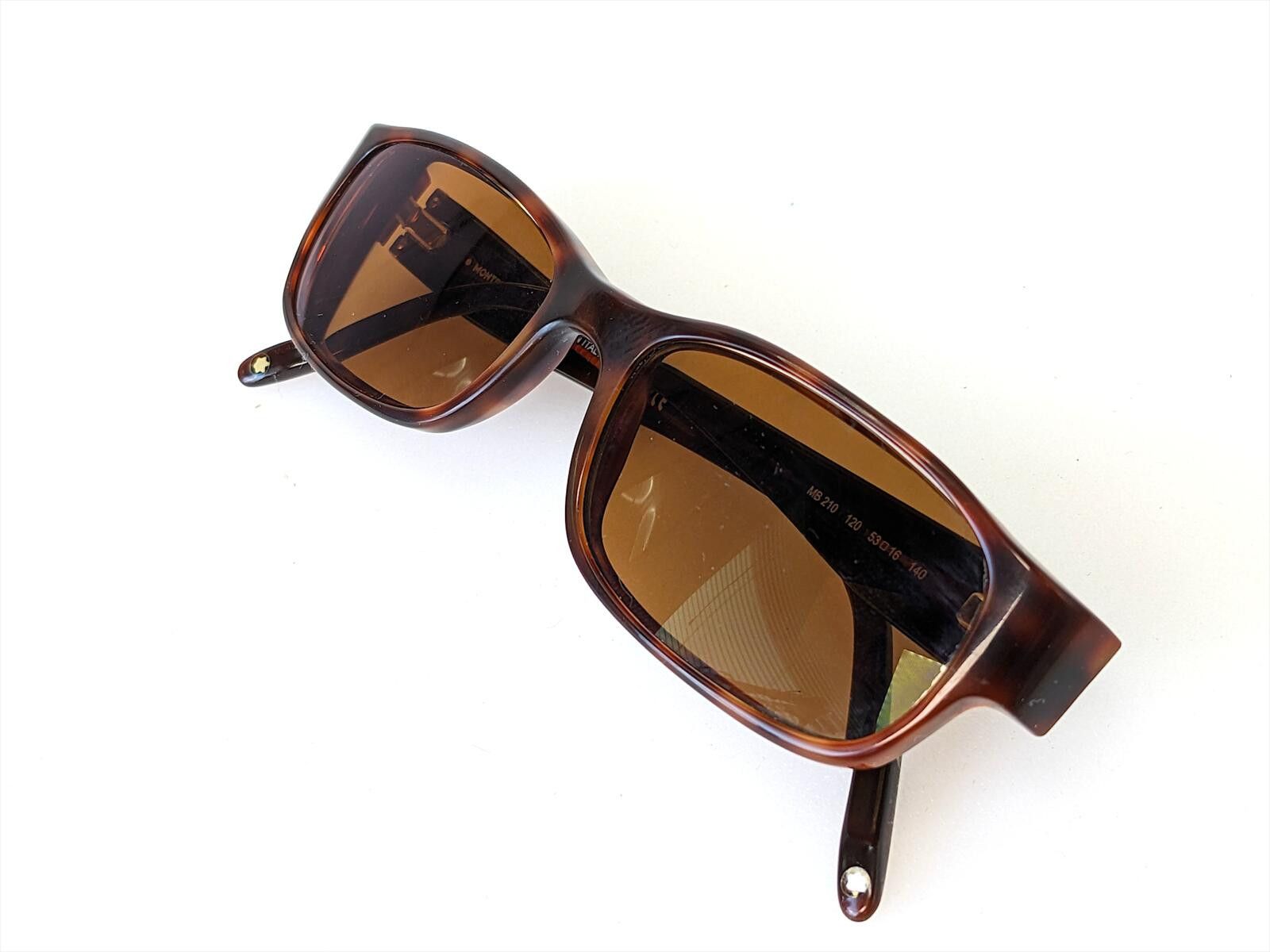 Montblanc Montblanc MB 210 Men Eyeglasses Italy | Tortoise Rectangular Size ONE SIZE - 11 Thumbnail