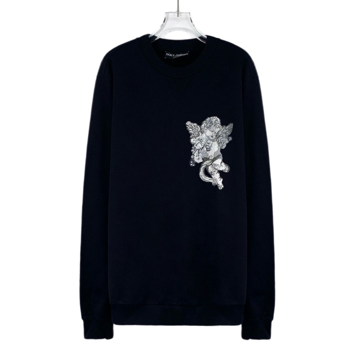Dolce & Gabbana Dolce & Gabbana Black Angel Long Sleeve Sweatshirt K26WX Size US L / EU 52-54 / 3 - 1 Thumbnail