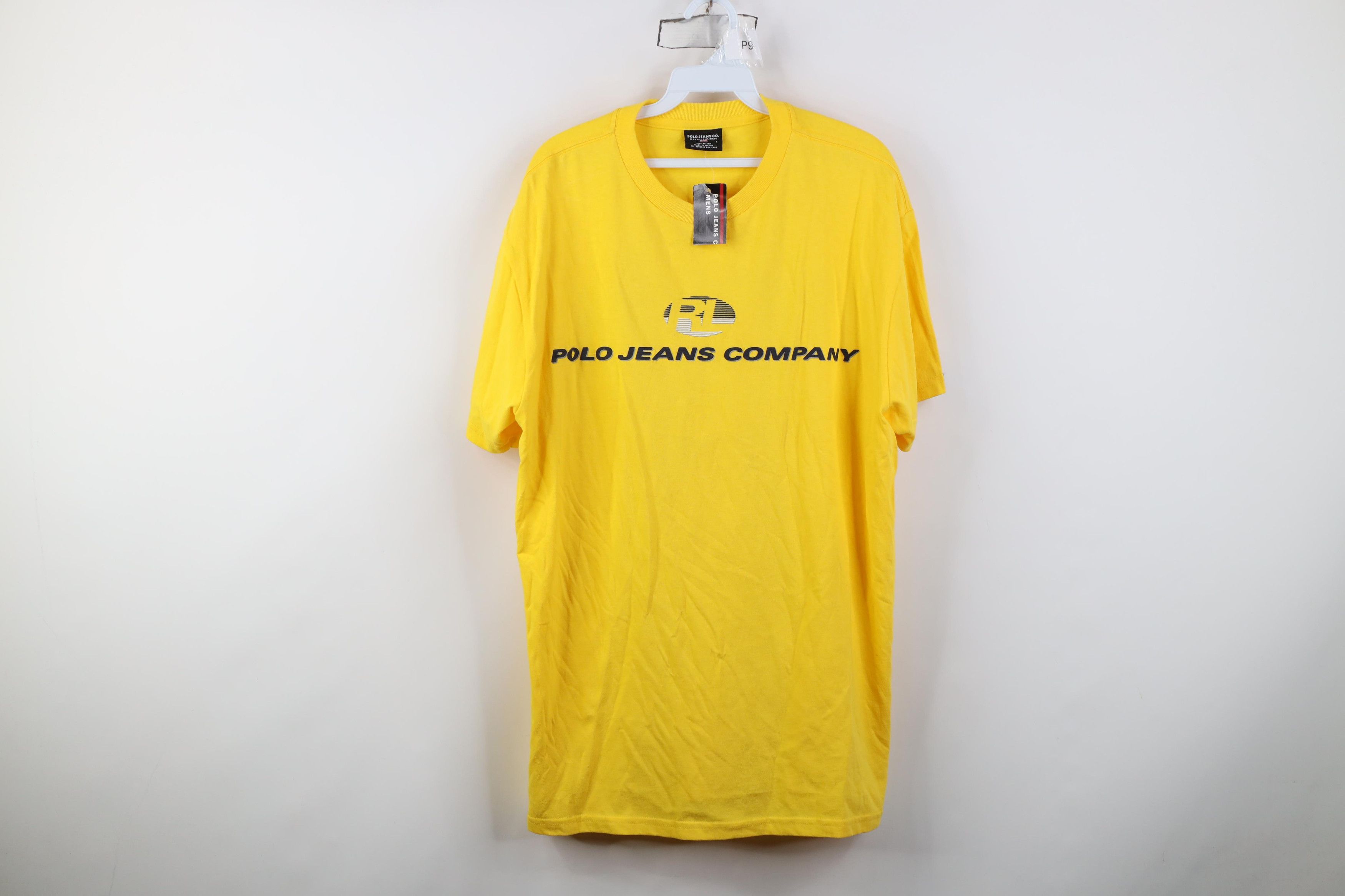 Polo Ralph Lauren Deadstock Vintage 90s Ralph Lauren Shadow Logo T-Shirt Size US L / EU 52-54 / 3 - 1 Thumbnail