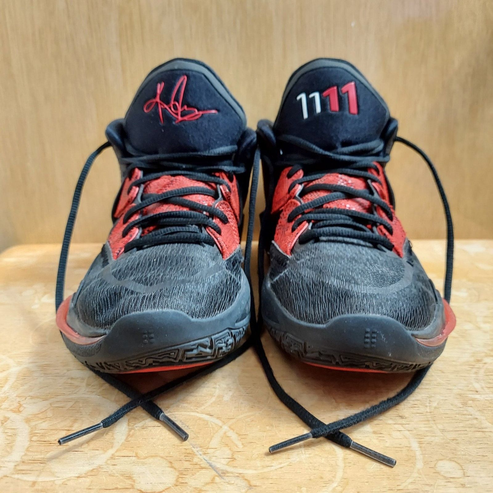 Nike Nike Kyrie 8 Infinity Bred Men's 9.5 Black Red Sneakers EUC Size US 9.5 / EU 42-43 - 4 Thumbnail
