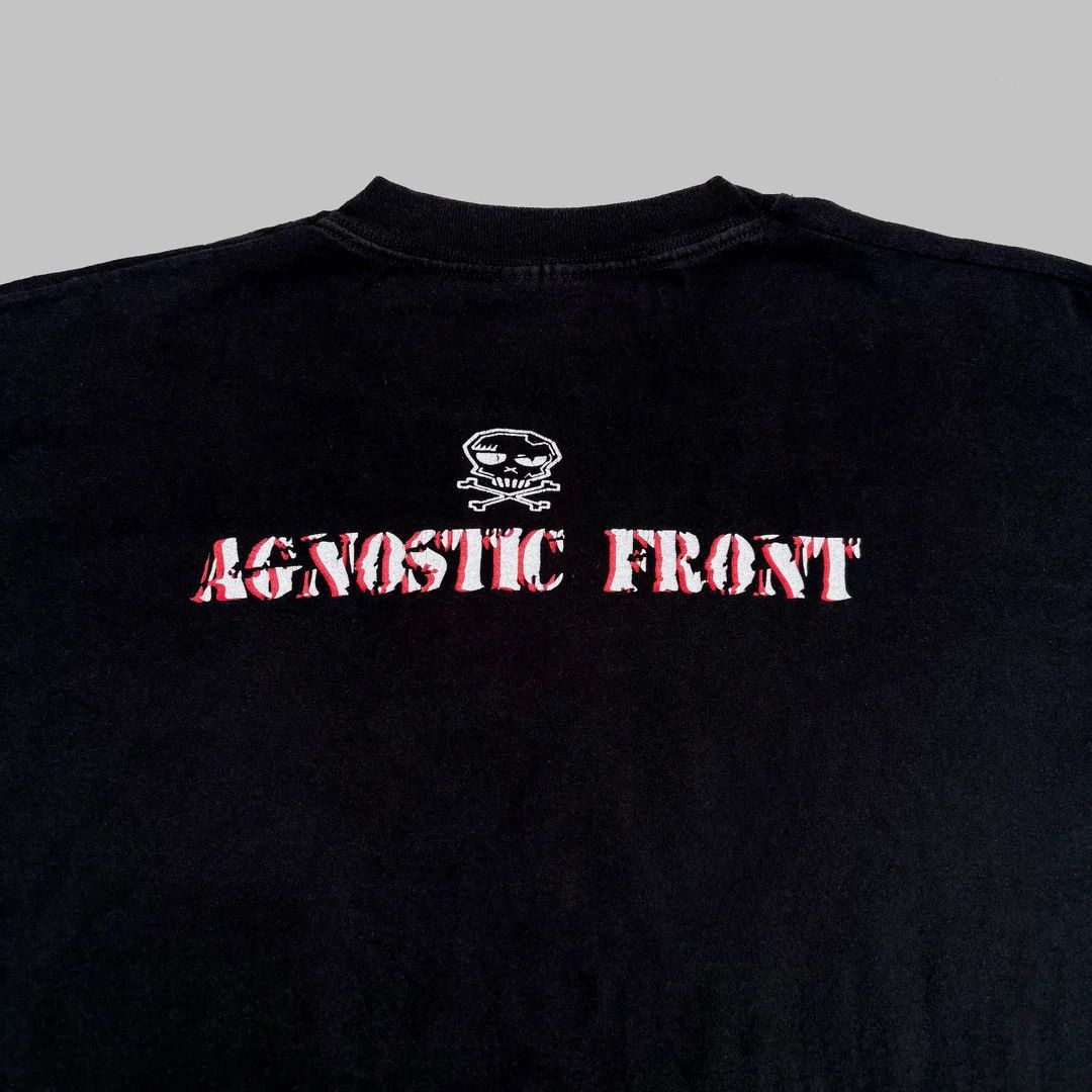 Band Tees Agnostic Front 1990 90s Vintage Love Be Hated Band T-Shirt Size US XL / EU 56 / 4 - 2 Thumbnail