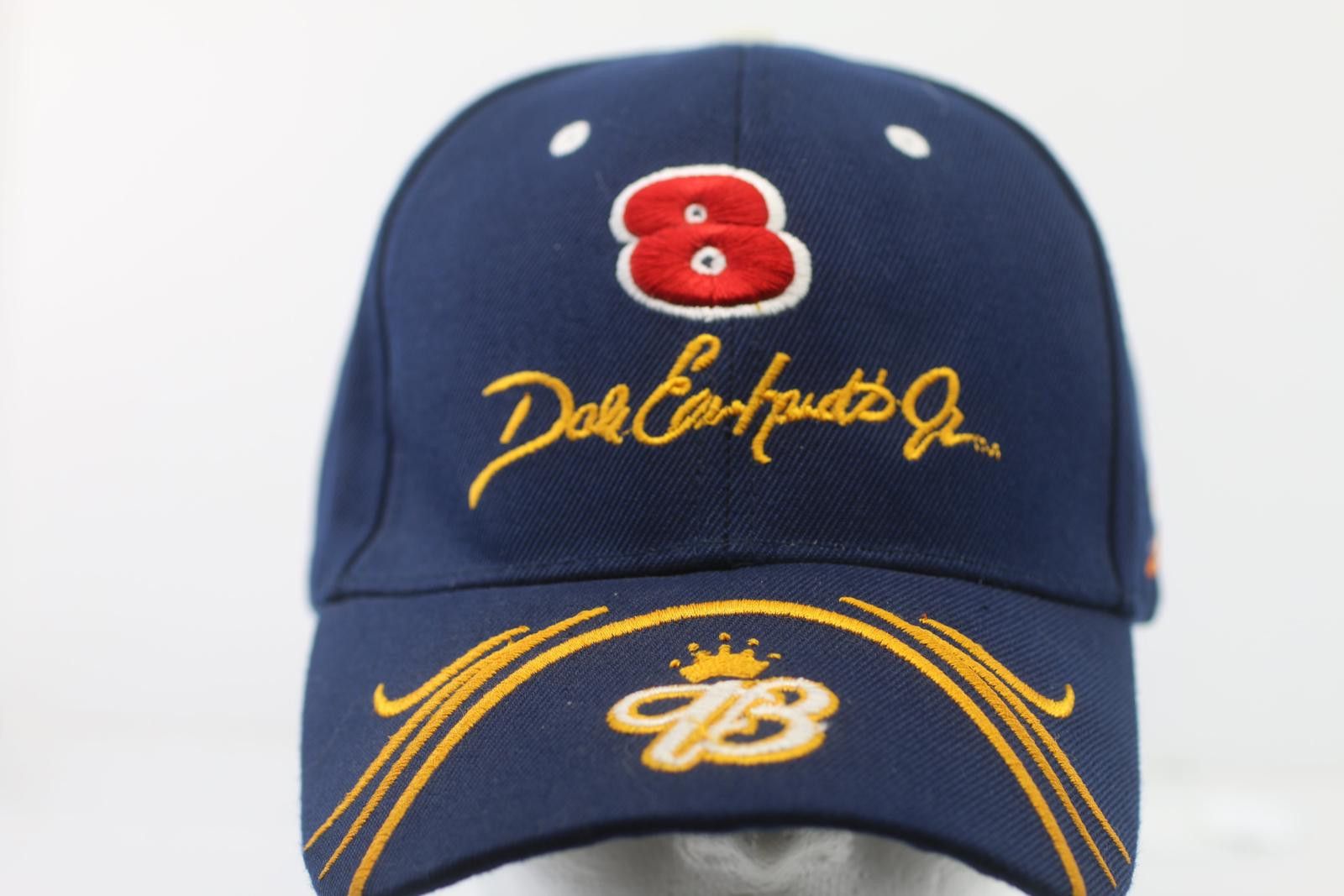 NASCAR Budweiser Dale Earnhardt Jr #8 Navy Blue Embroidered Cap Hat Size ONE SIZE - 1 Thumbnail