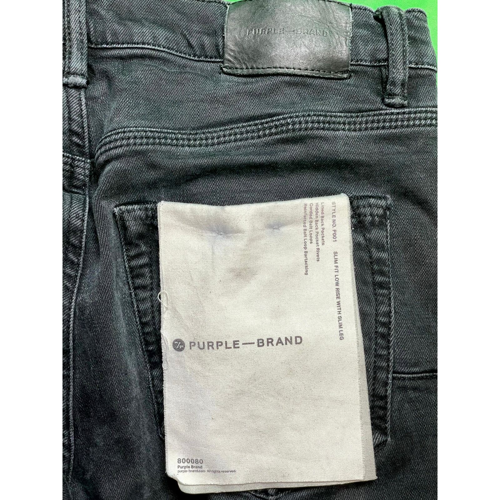 Purple Purple Sky Inn Black Blue Jeans Size US 32 / EU 48 - 4 Thumbnail