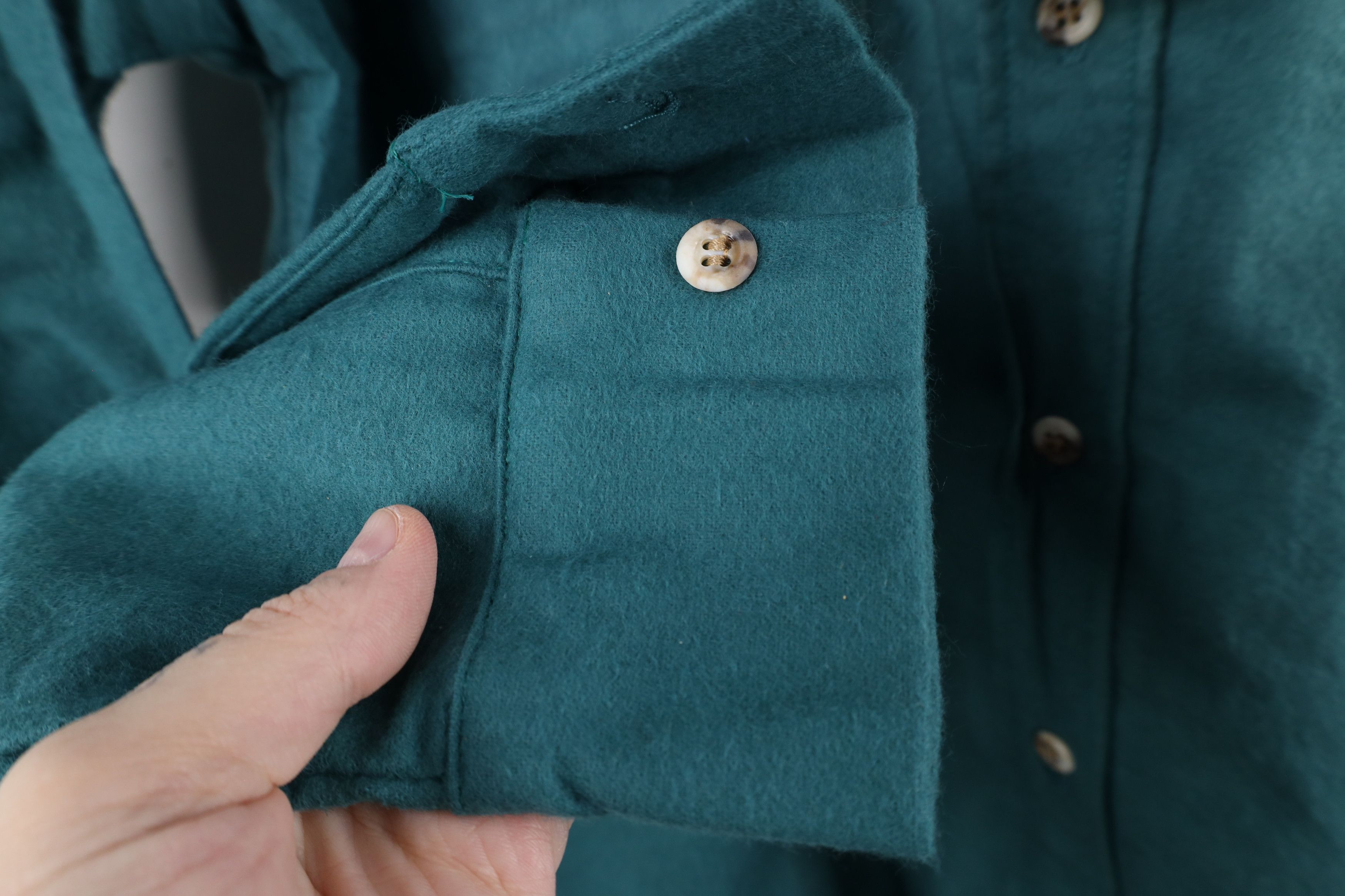 Vintage Deadstock Vintage 80s 90s Streetwear Button Shirt Teal USA Size US XL / EU 56 / 4 - 9 Thumbnail