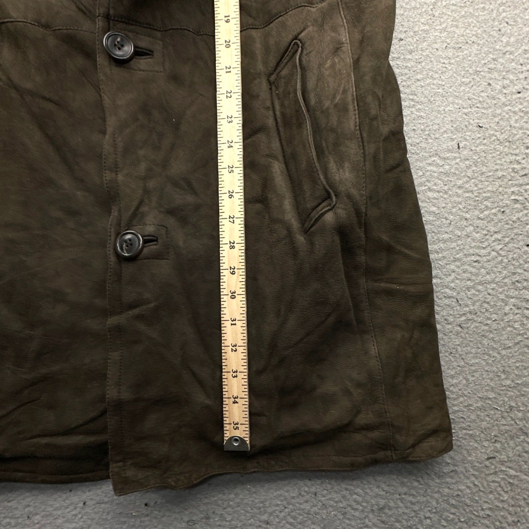 Vintage Metropolitan View Original Shearling Coat Mens L Brown Leather Italy Coat Overcoat Men Regular Large Size US L / EU 52-54 / 3 - 6 Thumbnail