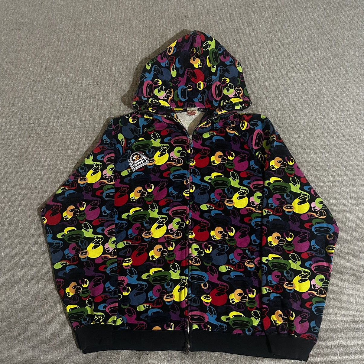 Bape Baby Milo Multi Face Full Zip Hoodie 2007 Grailed