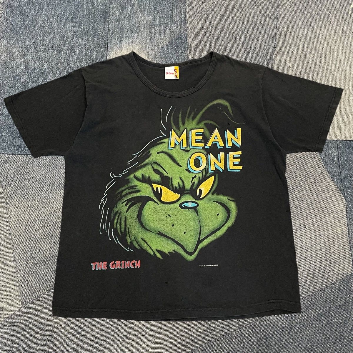 Japanese Brand × Vintage CRAZY Vintage 90s The Grinch “ Mean One “ Tee Size US XL / EU 56 / 4 - 1 Thumbnail