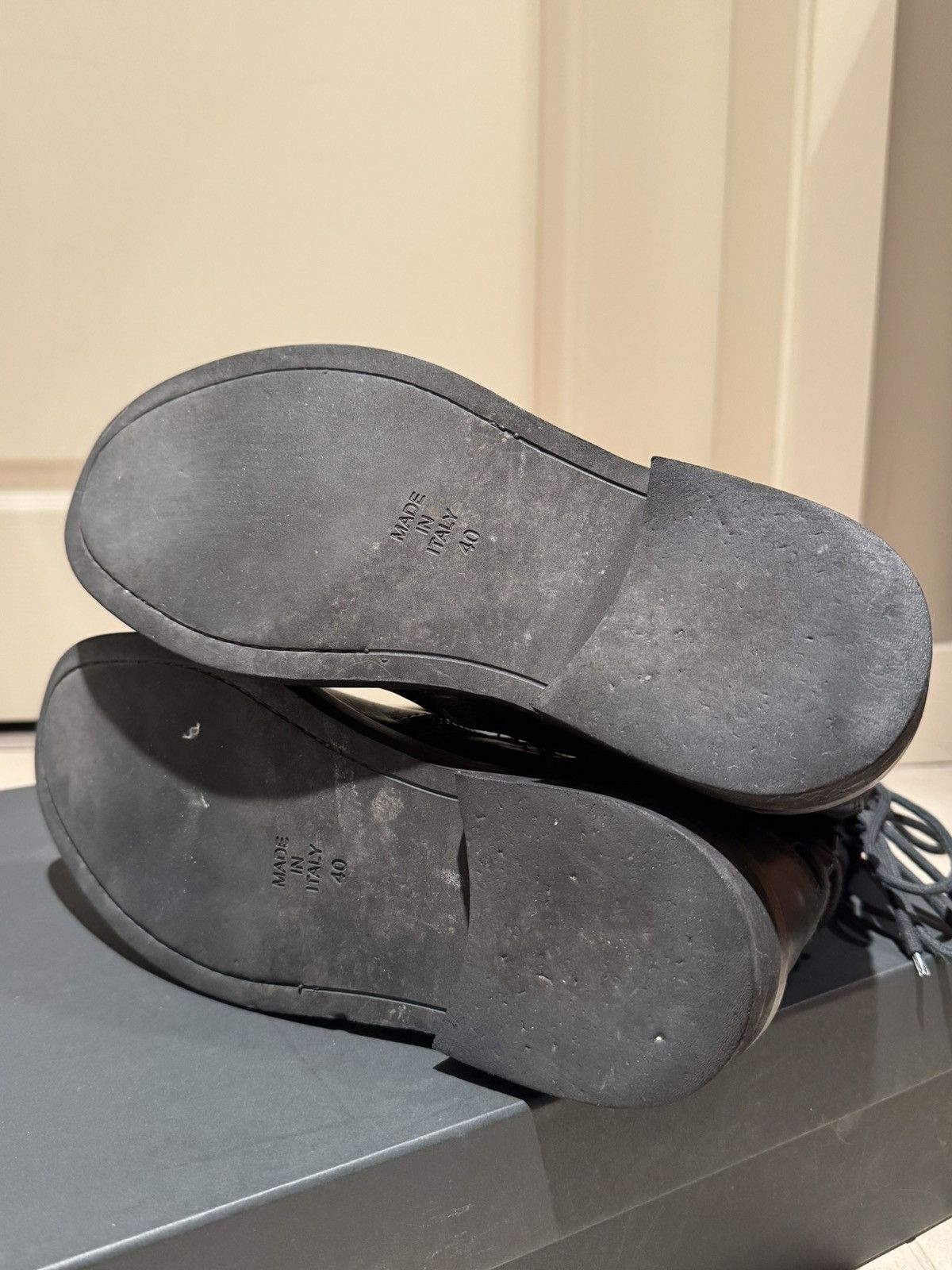 Ann Demeulemeester Ann Demeulemeester Vitello Boot Tucson Nero Size US 7 / EU 40 - 9 Thumbnail