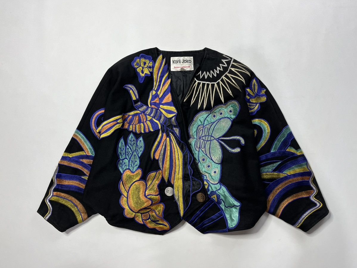 Vintage Korii Joko patch work kimono blazer