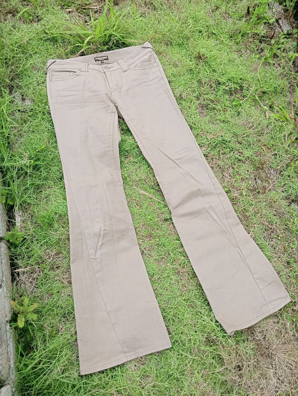 Tornado Mart TORNADO MART JAPAN GLITTER STRETCH FLARED PANTS Size 30" / US 8 / IT 44 - 3 Thumbnail