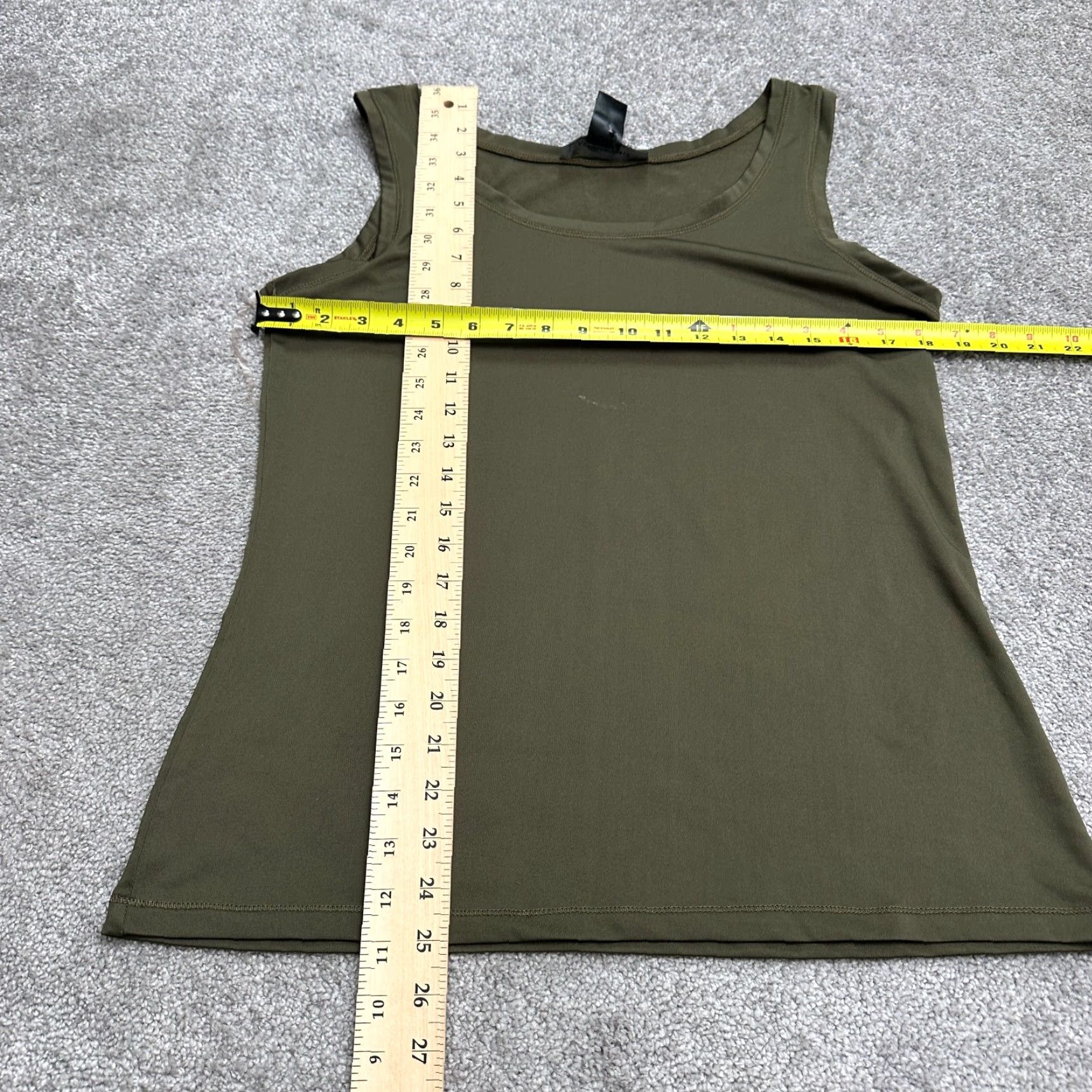 Vintage Ashley Stewart Tank Top Womens 14/16 Green Round Neck Sleeveless Stretch Casual Shirt Tops Womens, Plus Size, 14/16, Green, Solid, KnIT, 90s? Size XL / US 12-14 / IT 48-50 - 7 Thumbnail