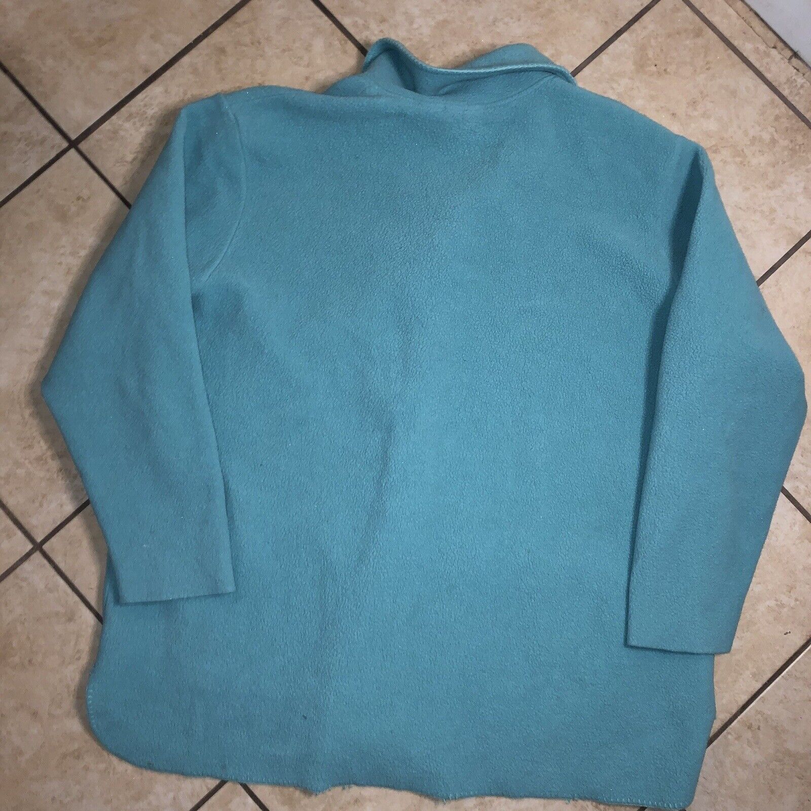 L.L. Bean Vintage LL Bean Jacket Womens Large Blue Comfort Fleece But Size XL / US 12-14 / IT 48-50 - 4 Thumbnail
