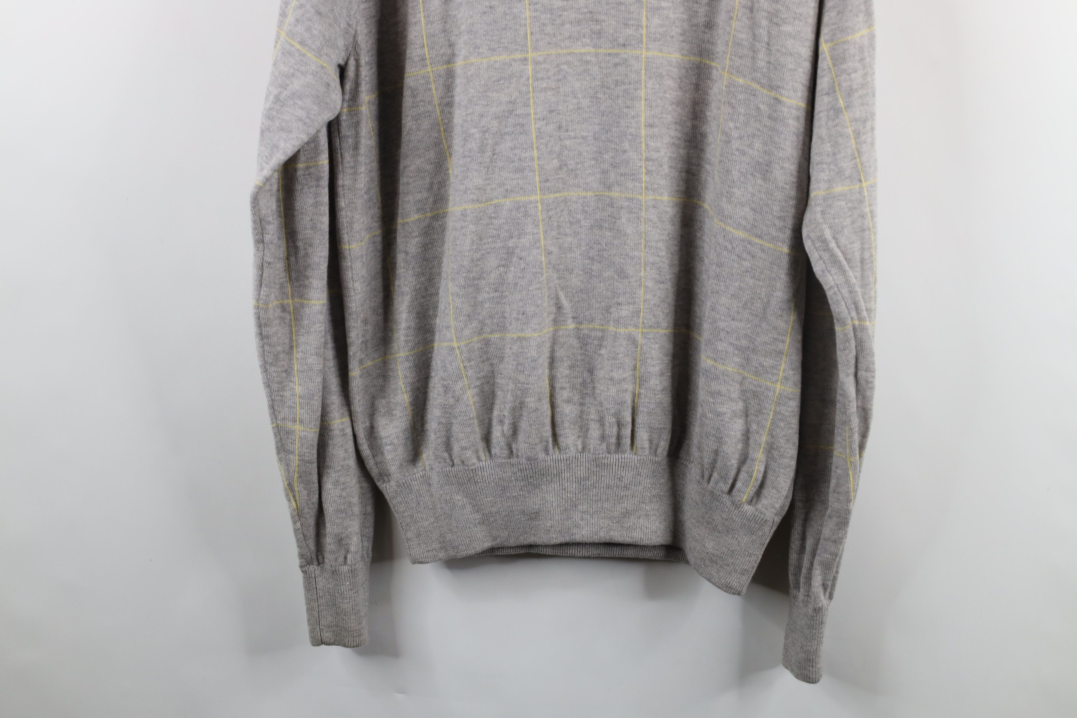 Peter Millar × Vintage Peter Millar Cashmere Knit Half Zip Pullover Sweater Gray Size US L / EU 52-54 / 3 - 13 Thumbnail