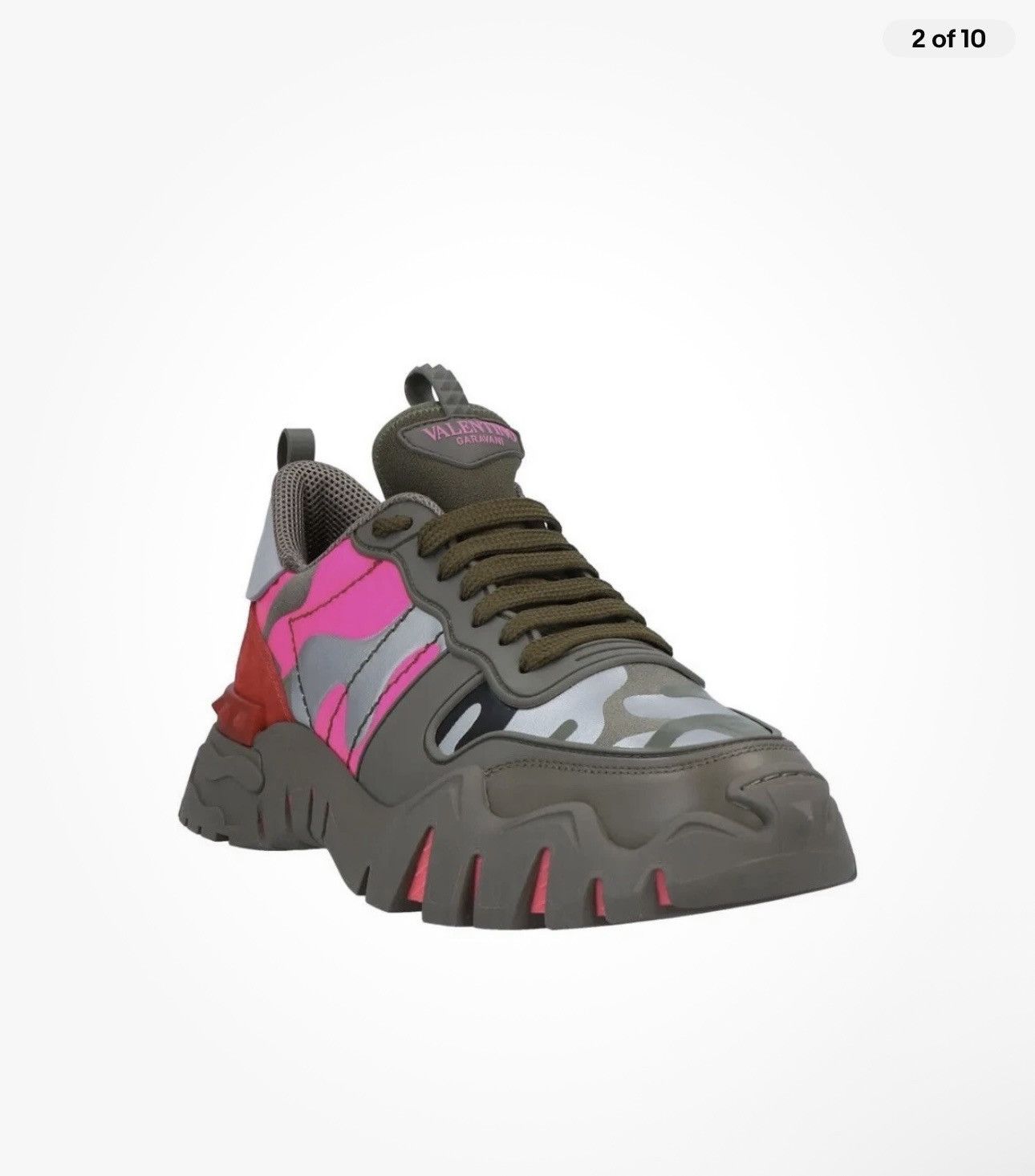 Valentino VALENTINO GARAVANI Sneakers Camouflage Rockstuds Size US 9 / EU 42 - 1 Thumbnail