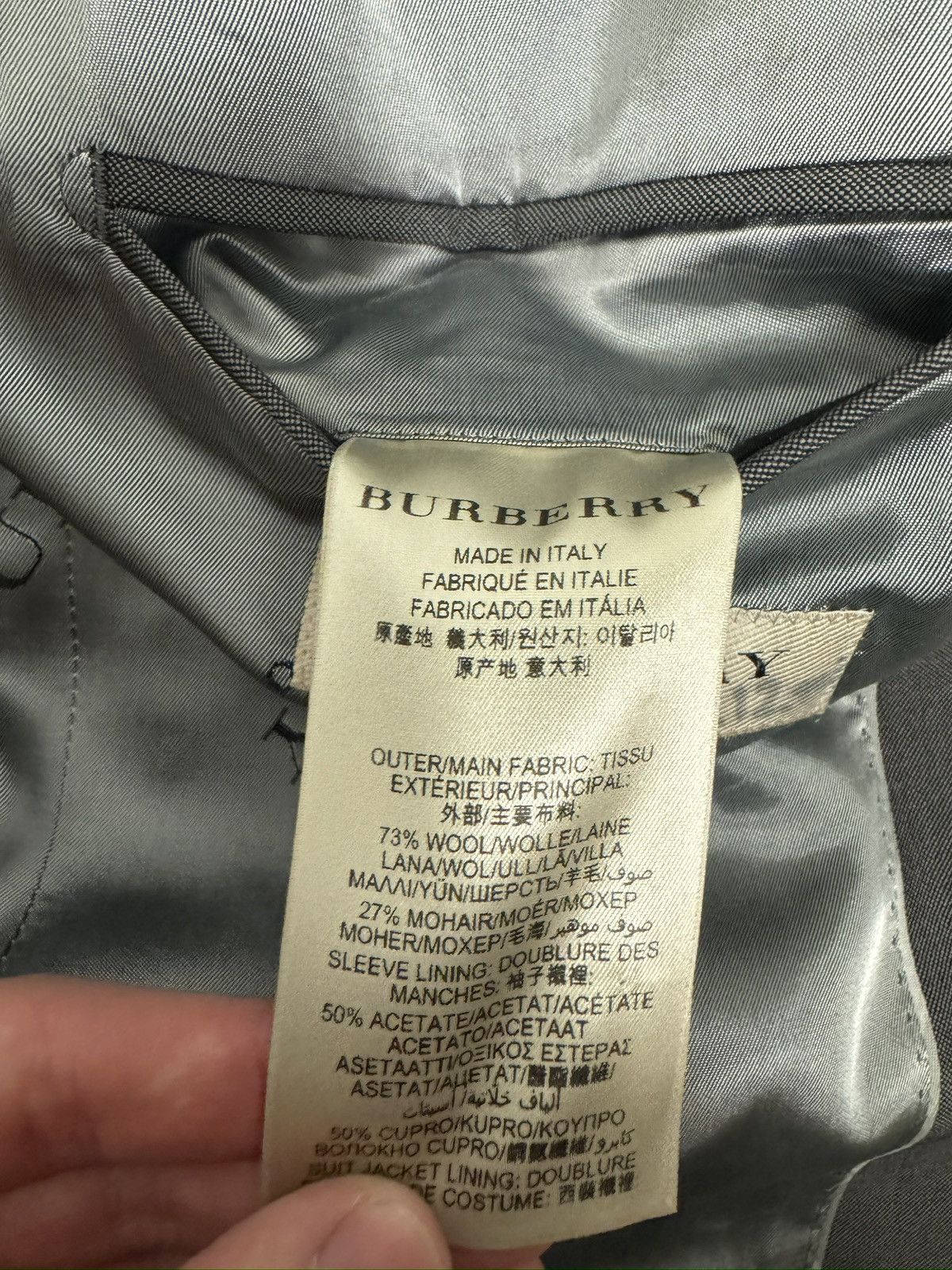 Burberry Burberry London Made in Italy Wool Jacket 52 L $1890 Size 42L - 11 Thumbnail