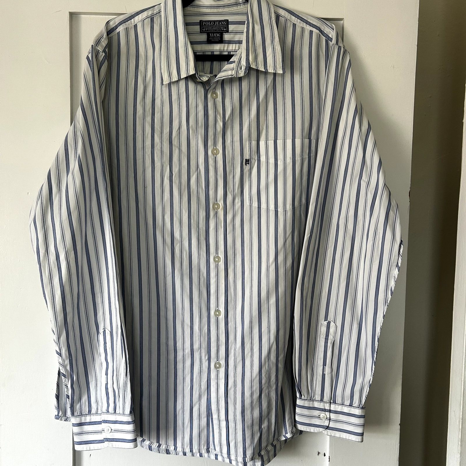 Polo Ralph Lauren Men's Polo Jeans Ralph Lauren button down striped shirt XL Size US XL / EU 56 / 4 - 1 Thumbnail