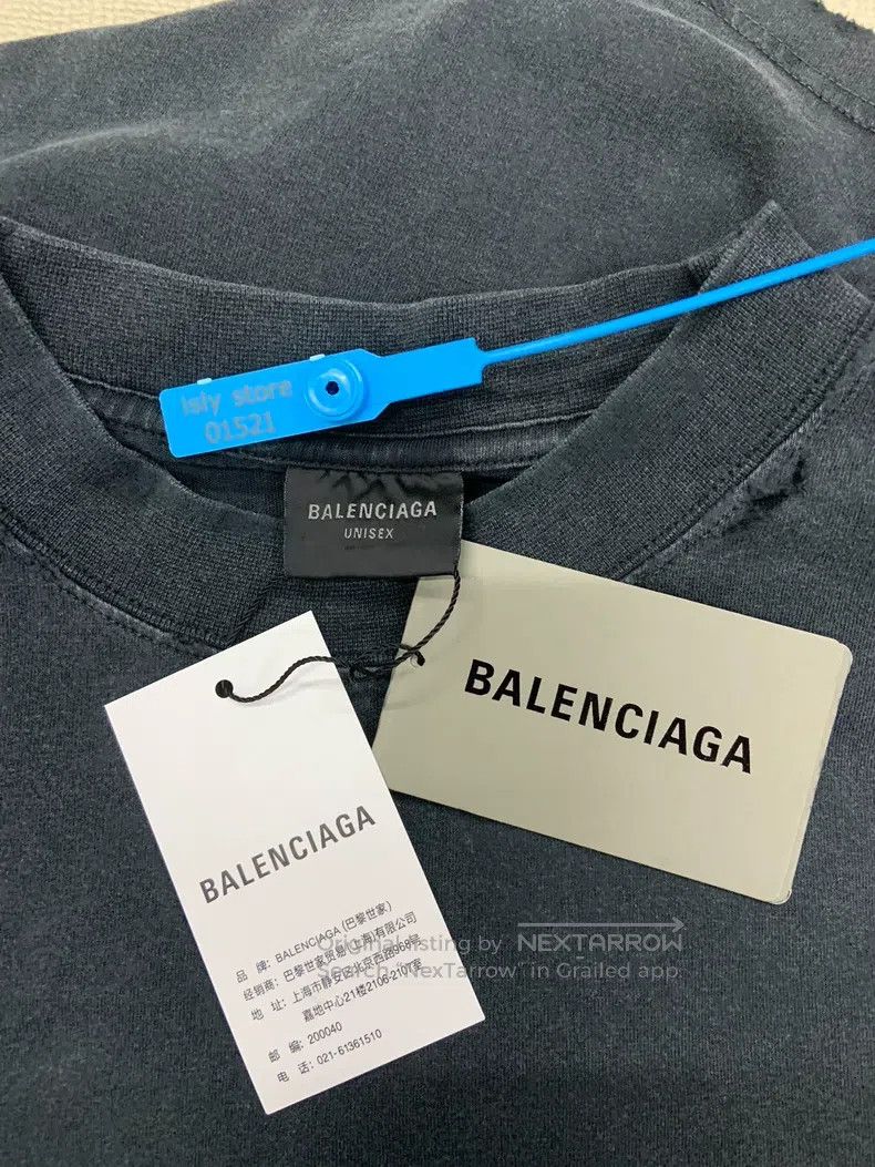 Balenciaga Balenciaga Plain round neck drop shoulder sleeve T-shirt Size US M / EU 48-50 / 2 - 5 Thumbnail