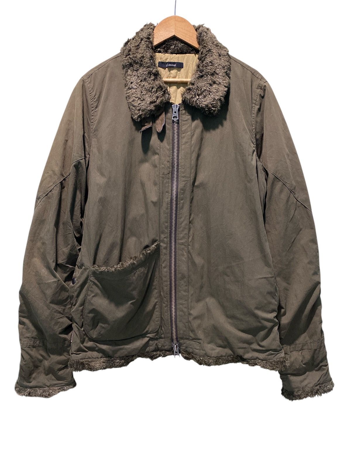 Johnbull Vintage 90's John Bull Kojima Japan B3 Style Faux Fur Jacket Size US L / EU 52-54 / 3 - 1 Thumbnail