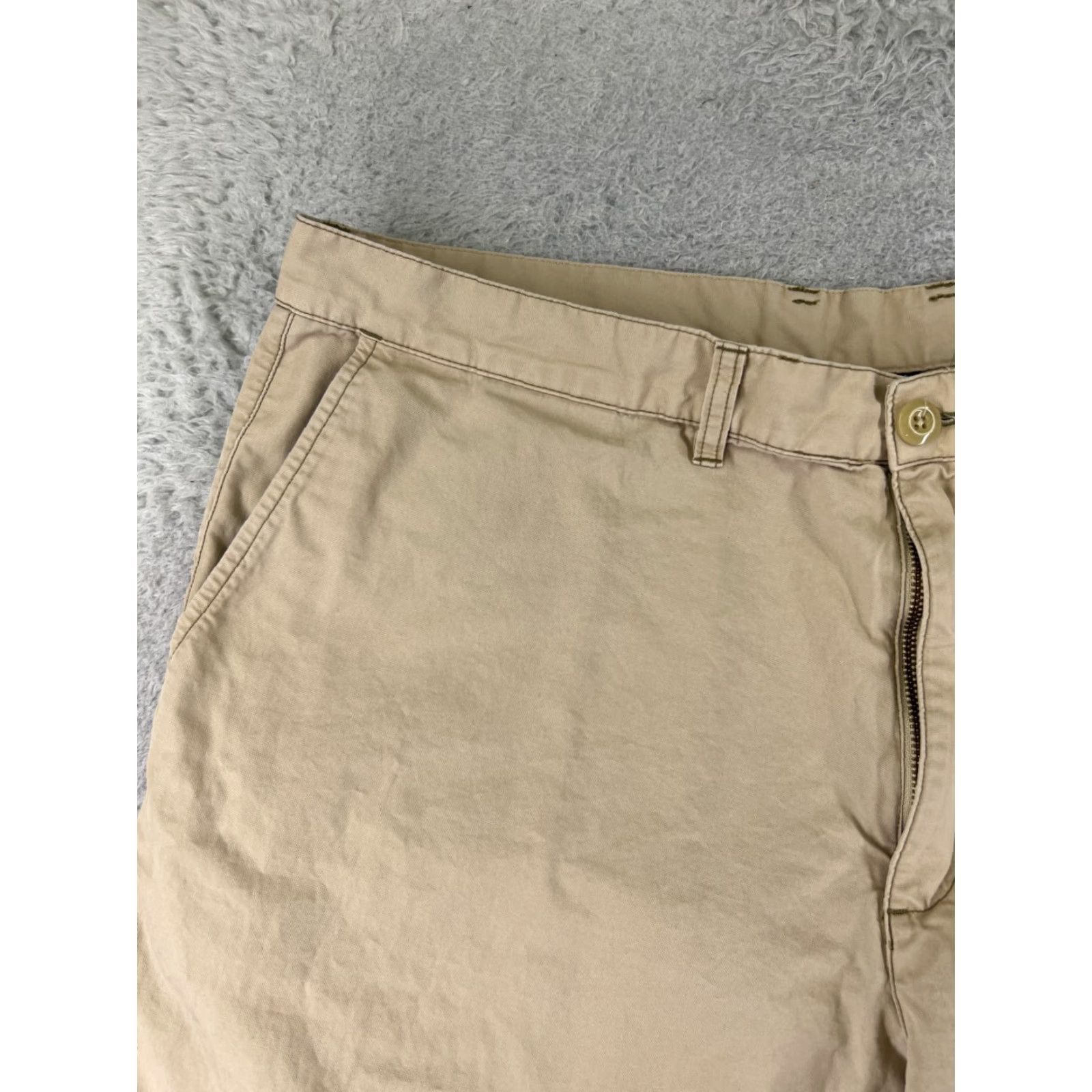 Patagonia Patagonia Shorts Mens 35 Beige Sol Patrol Shorts Nylon Blend Chino Zipper Pocket Size US 35 - 4 Thumbnail