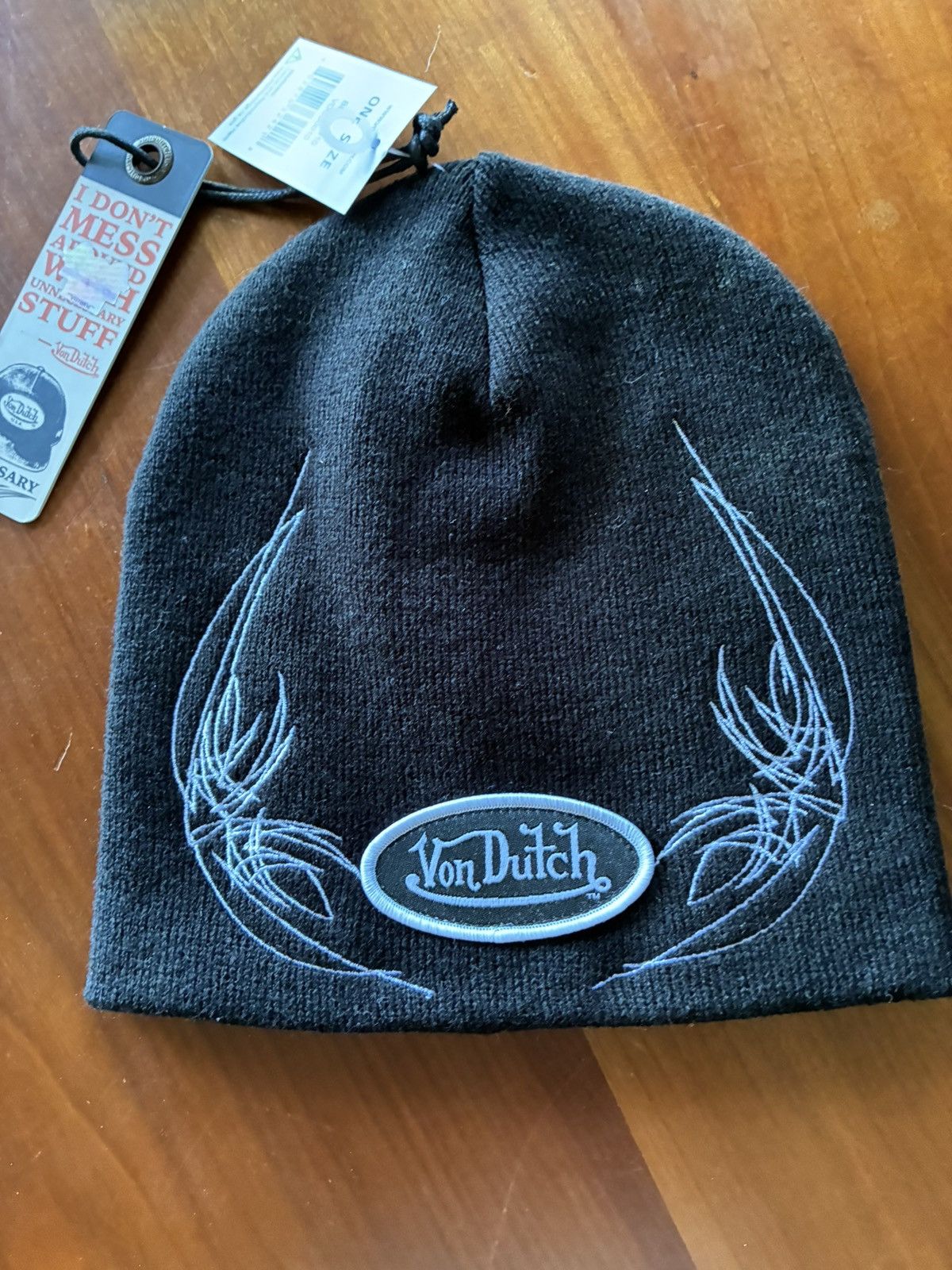 Von Dutch Von Dutch black beanie Size ONE SIZE - 2 Thumbnail