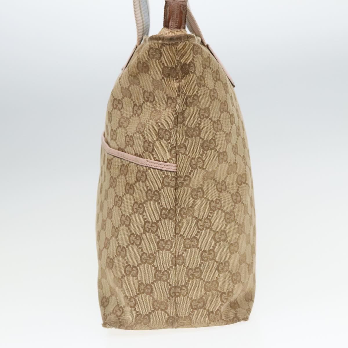Gucci GUCCI GG Canvas Tote Bag Beige Size ONE SIZE - 5 Thumbnail