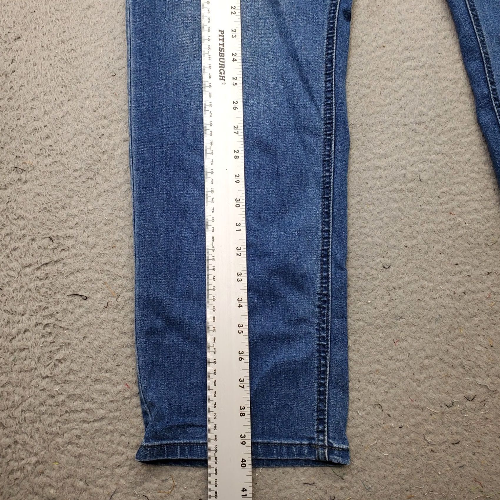 Buffalo David Bitton Buffalo Mens Jeans - Axel Straight Jeans Mens 38x32 Blue Denim Stretch Slim Fit Size US 38 / EU 54 - 3 Thumbnail