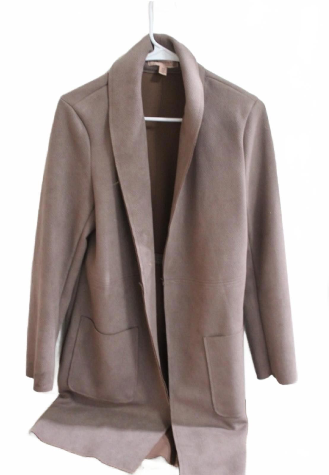 Other Philosophy Taupe Long Open Front Coat with Pockets Medium Size M / US 6-8 / IT 42-44 - 3 Thumbnail