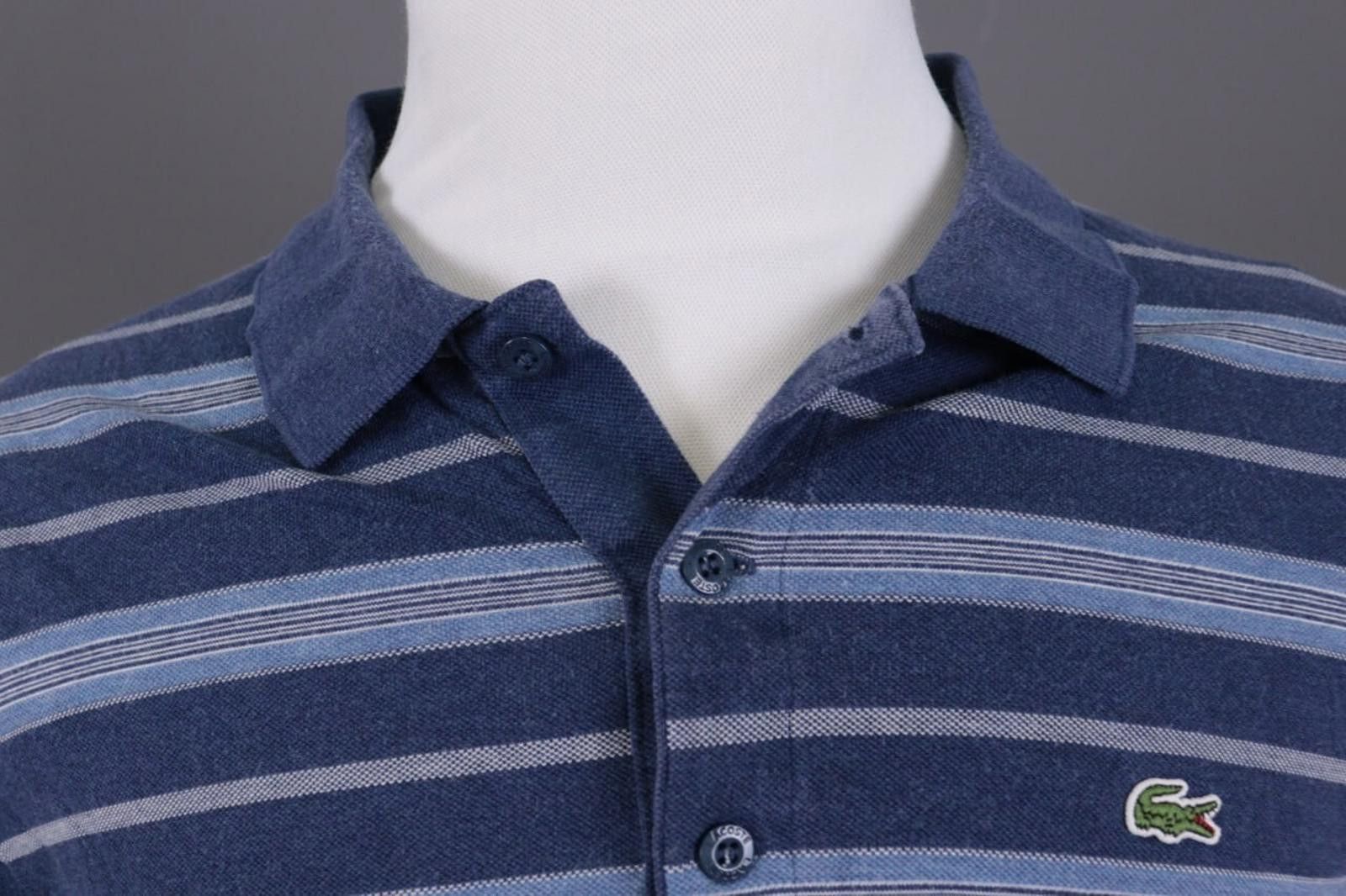 Lacoste Men Lacoste Regular Fit Blue Cotton Polo Shirt Size 6 Size US M / EU 48-50 / 2 - 4 Thumbnail