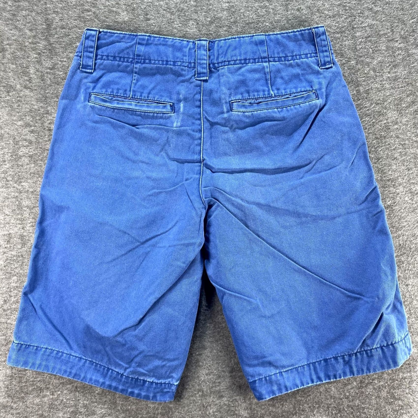 Vintage Aeropostale Shorts Mens 29 Blue Chino Twill Flat Front Casual Cotton Zip Fly Size US 29 - 2 Thumbnail