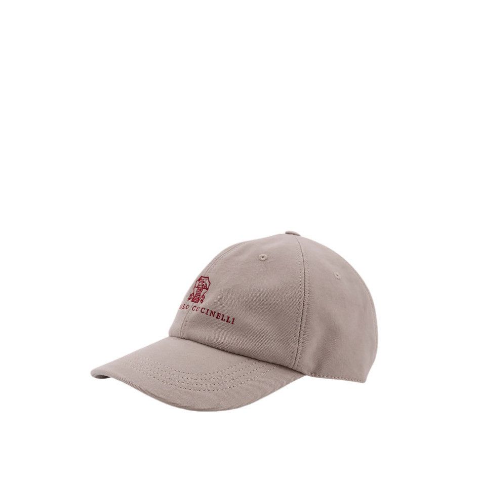 Brunello Cucinelli BRUNELLO CUCINELLI Beige Cotton Baseball Cap New & Authentic Size 32 - 2 Thumbnail
