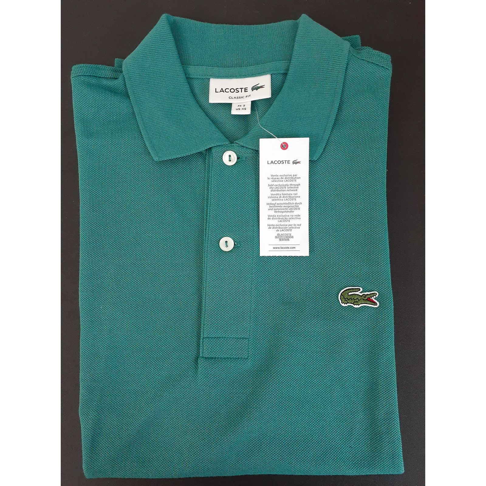 Lacoste Lacoste Mens Legacy Short Sleeve Pique PoloShirt Bailloux XS Size US XS / EU 42 / 0 - 2 Thumbnail