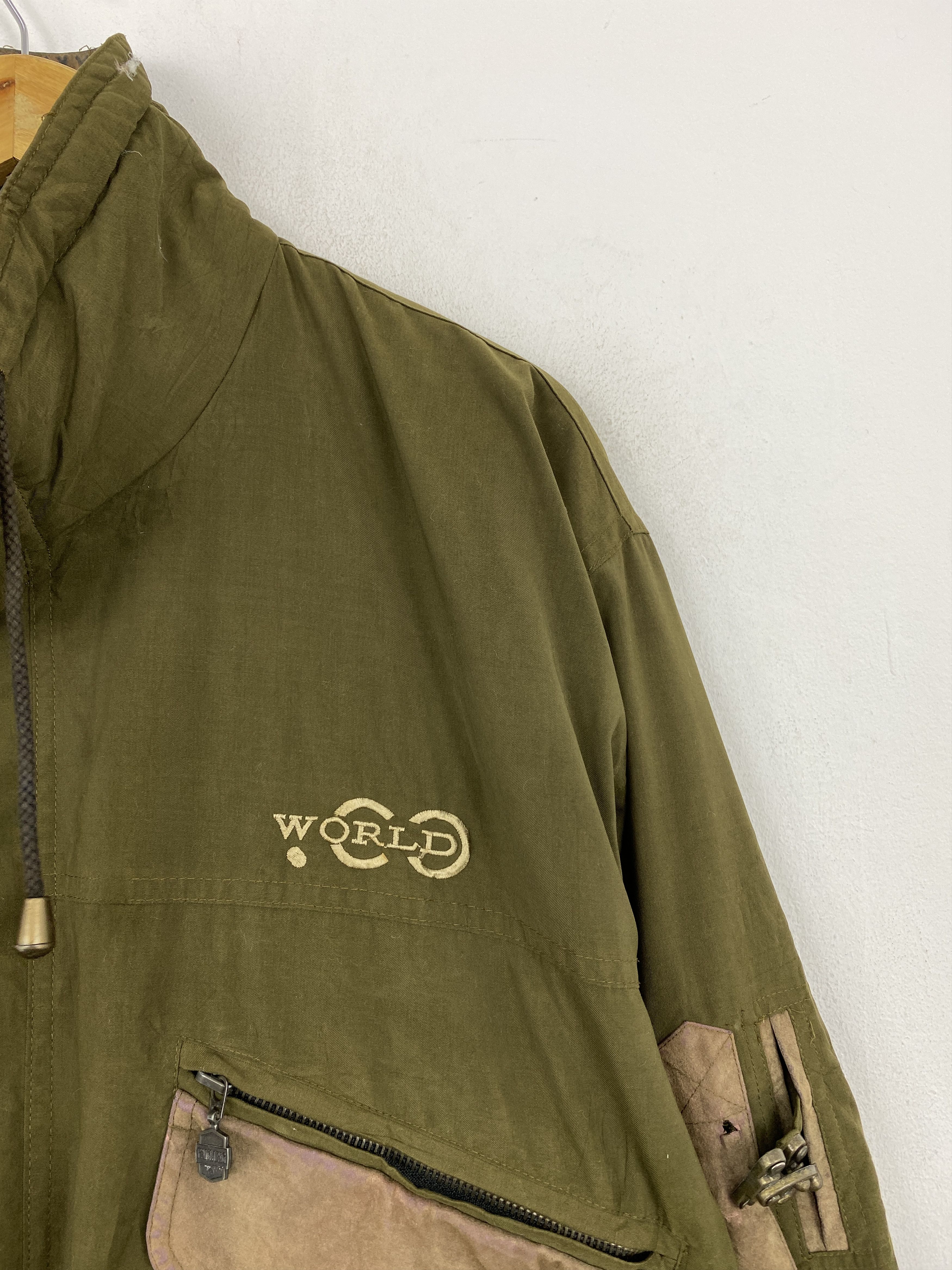 Japanese Brand Vtg Japanese Brand Double Pocket Zipper Green Jacket JA0103 Size US L / EU 52-54 / 3 - 11 Thumbnail