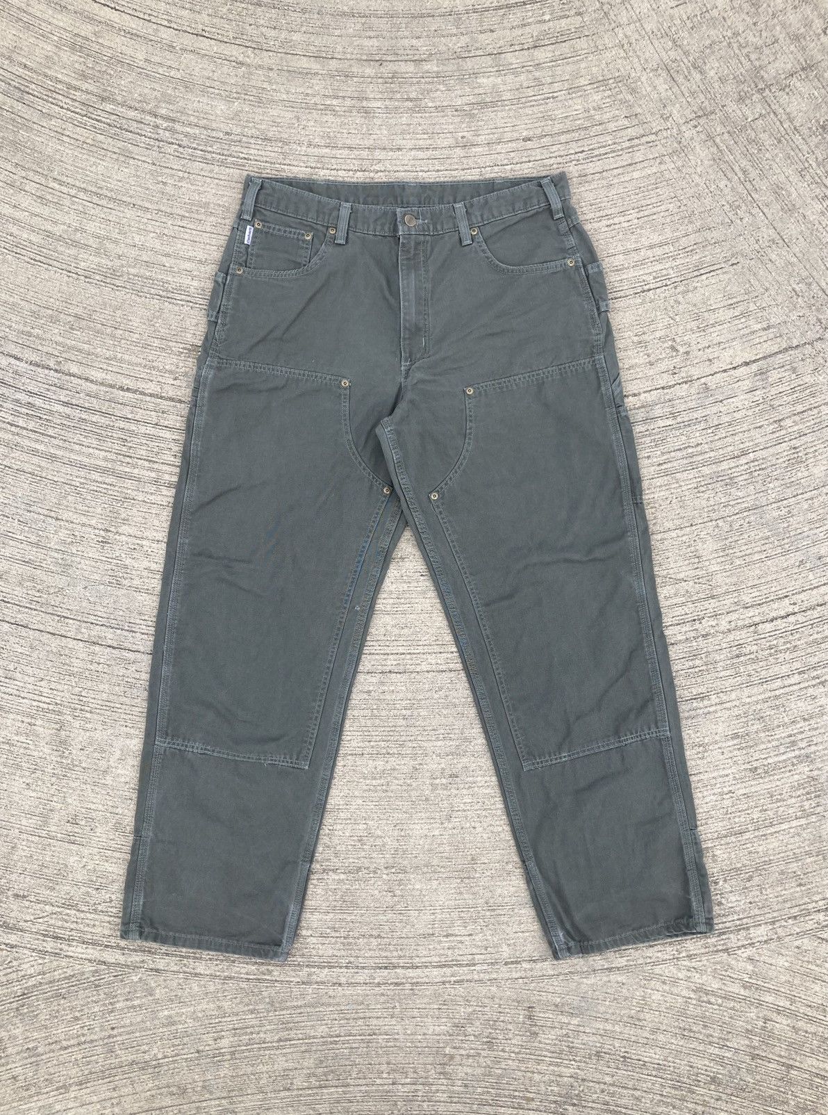 Carhartt b188 DMS 34×32 Carhartt × Streetwear × Vintage Dark Moss Double Knee Green