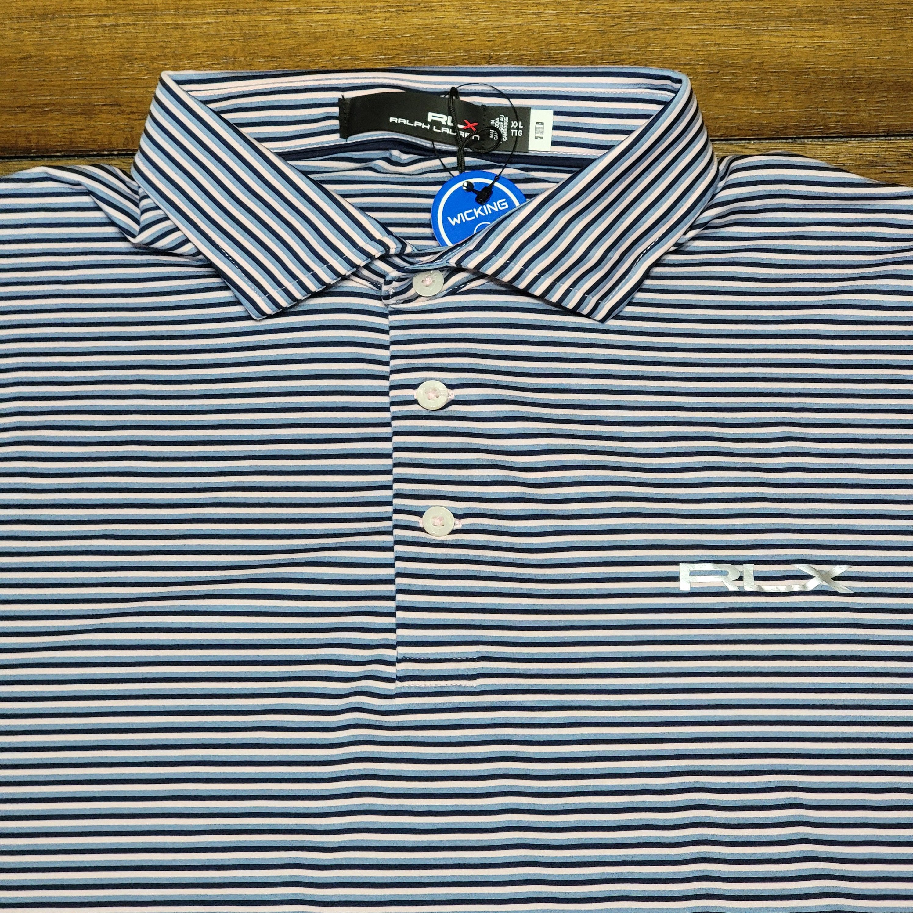 Ralph Lauren Ralph Lauren Wicking SS Pink Stripe Golf Polo - Size XXL NWT Size US XXL / EU 58 / 5 - 2 Thumbnail
