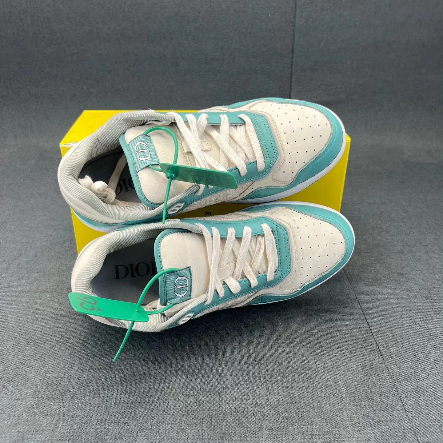 Dior Dior B27 Blue Green Cream White 42 Box Size US 9 / EU 42 - 8 Thumbnail