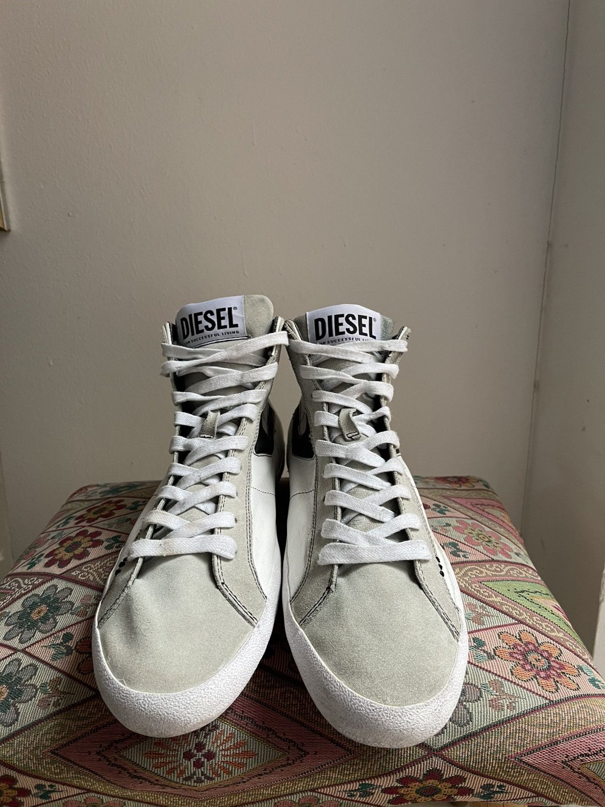Diesel Diesel S-LEROJI Mid Leather Shoes Size US 12.5 / EU 45-46 - 2 Thumbnail