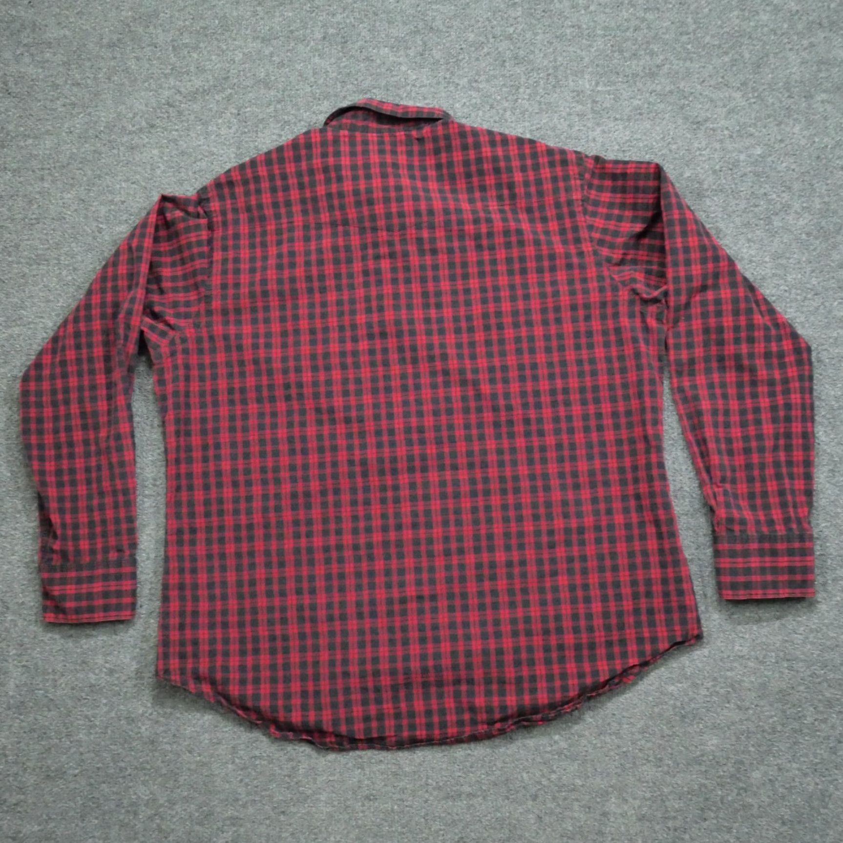 Polo Ralph Lauren VINTAGE Polo Ralph Lauren Shirt Mens XL Red Black Pearl Snap Classic Western Shirt Size US XL / EU 56 / 4 - 7 Thumbnail