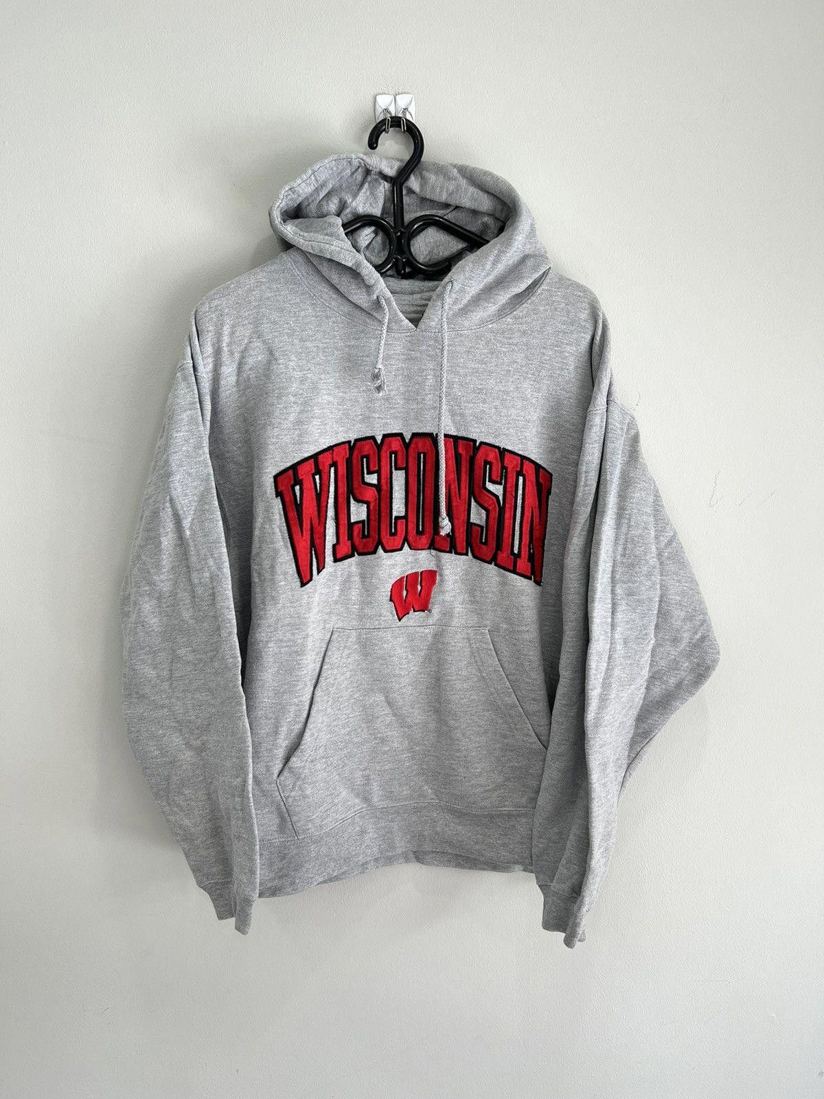 Vintage Vintage Wisconsin Badgers Sweater hoodie Size US XL / EU 56 / 4 - 1 Thumbnail