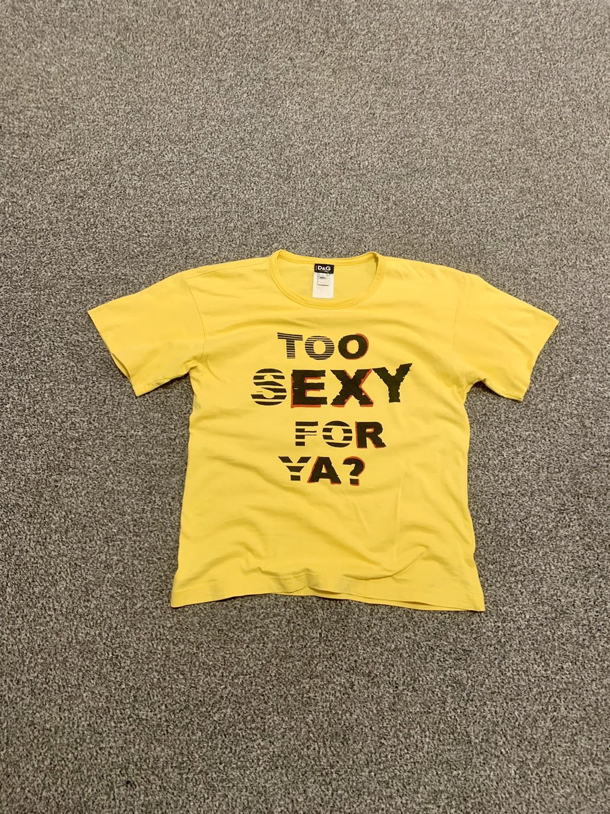 Dolce & Gabbana 00’s Dolce Gabbana „Too Sexy For Ya” Archive Tshirt Size US L / EU 52-54 / 3 - 1 Thumbnail