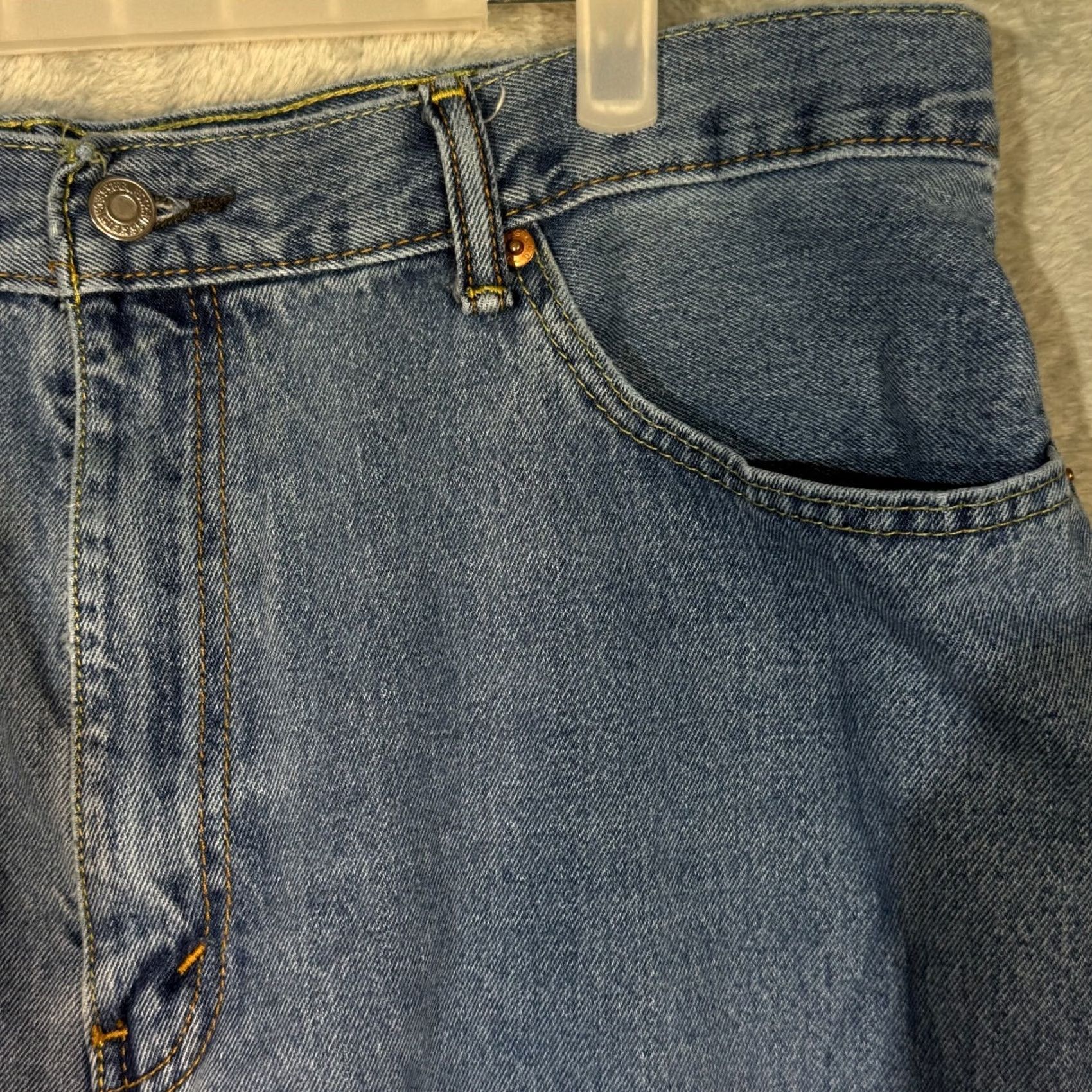Levi's Levi’s 550 Jeans Men’s 40x32 Blue Denim Relaxed Fit Mid-Rise Straight Leg Jeans 5-Pocket Design Men’s Regular XS? Size US 40 / EU 56 - 5 Thumbnail