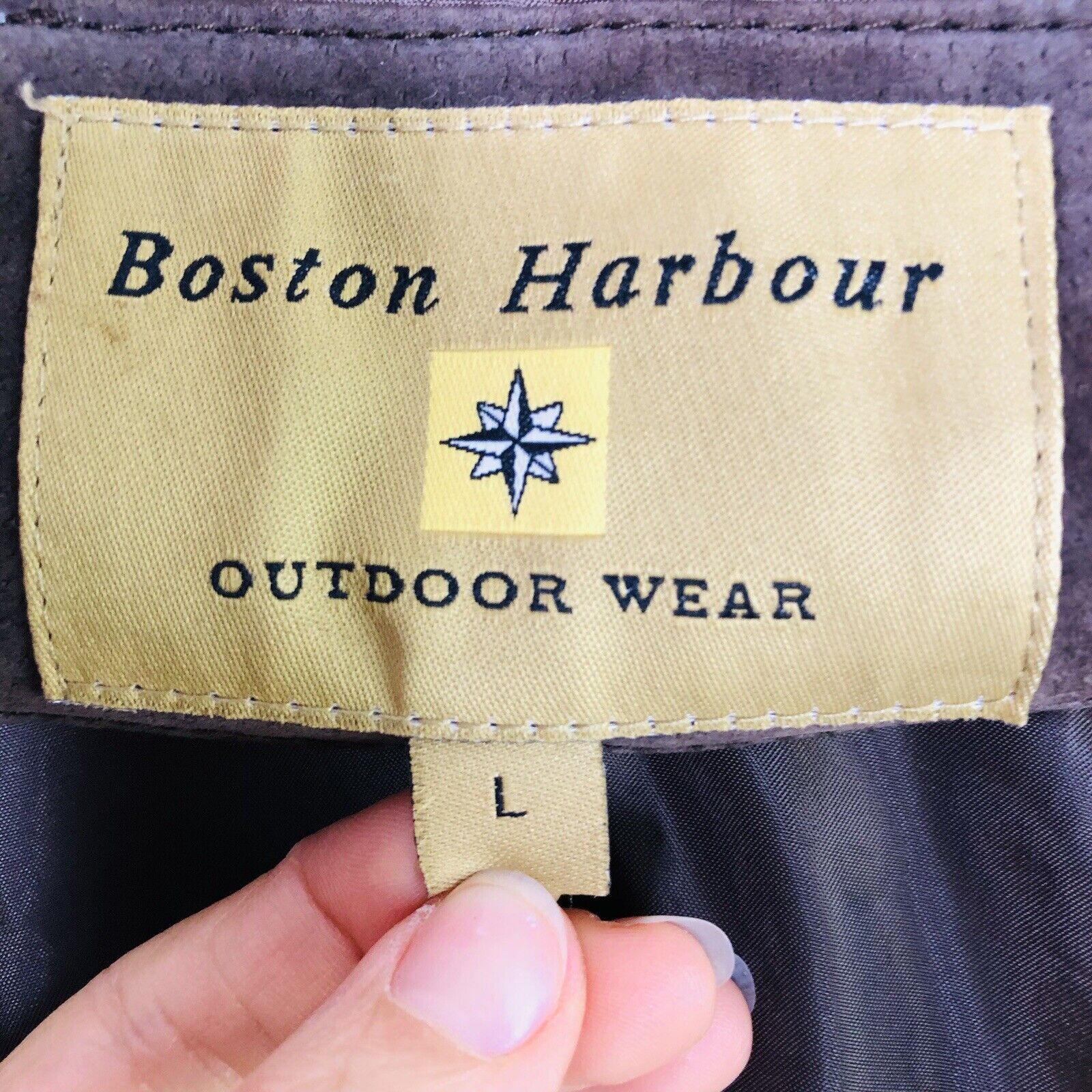 Other Boston Harbour Outdoor Suede Leather Jacket Sz L Brown Coat Size US L / EU 52-54 / 3 - 11 Thumbnail