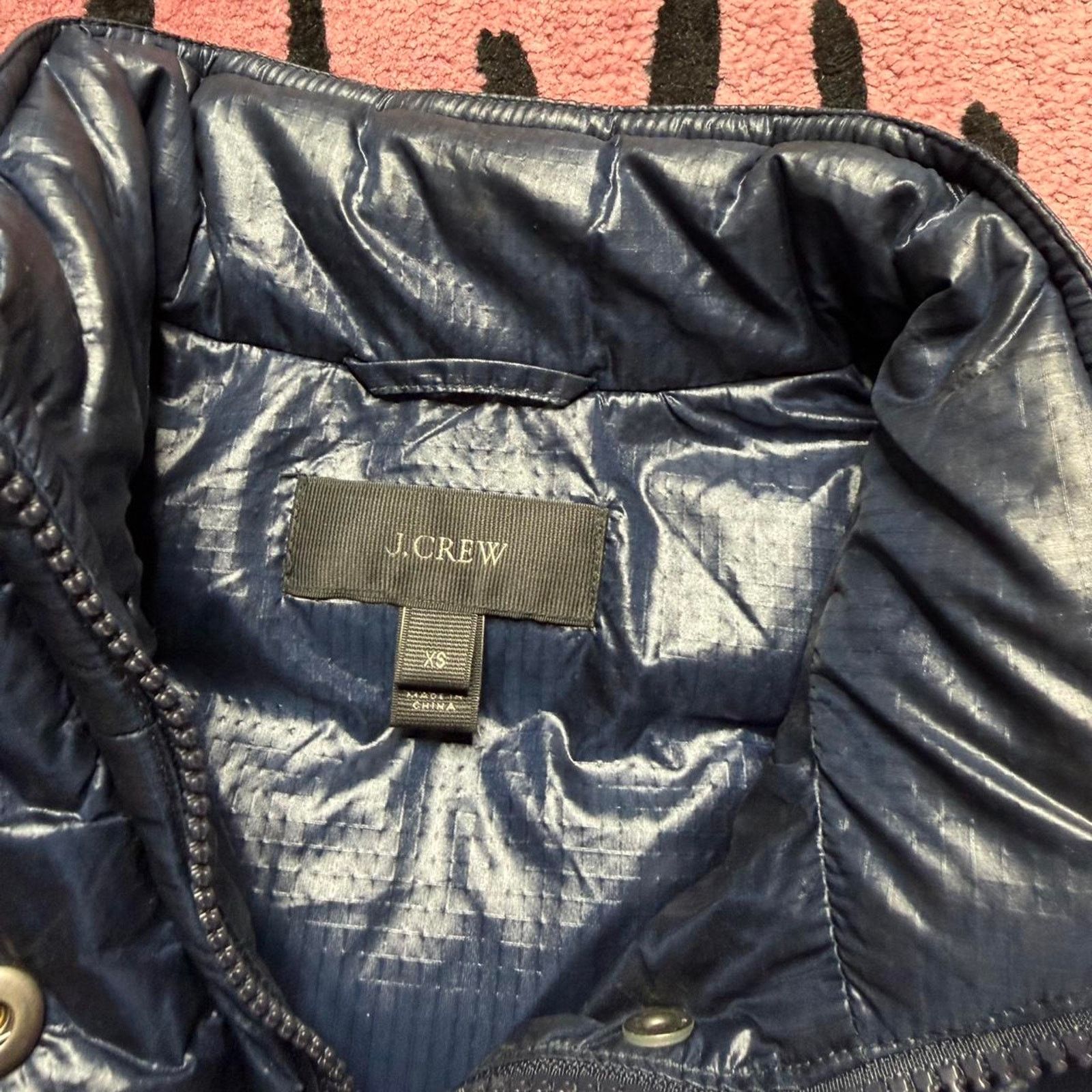 J.Crew J.Crew Puffer Down Vest Size XS Navy Blue Size XS / US 0-2 / IT 36-38 - 3 Thumbnail
